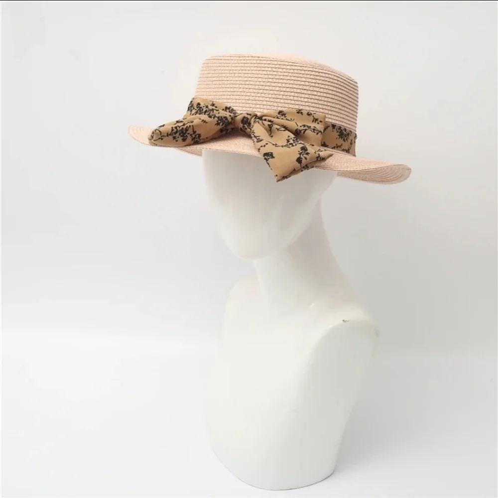Light Pink Straw Hat